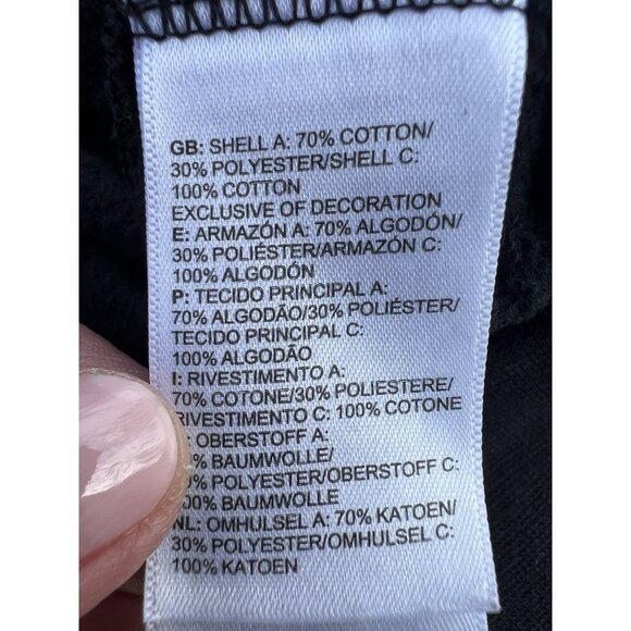 The North Face black hoodie turquoise half dome kangaroo pockets M gorpcore - Picture 7 of 9